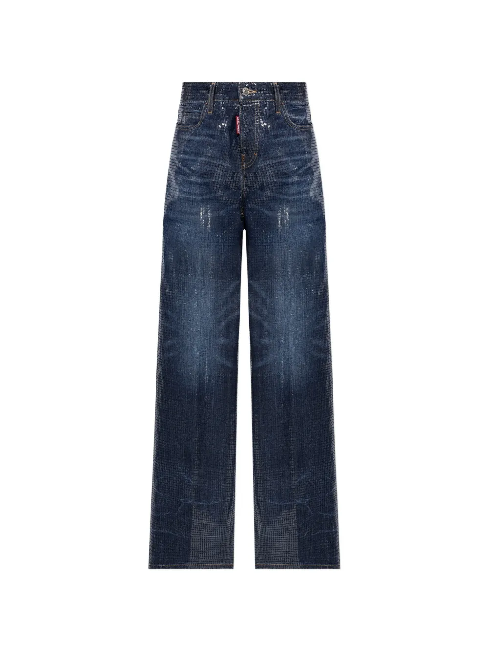 DSQUARED2 sequin-embellished baggy jeans - Blu