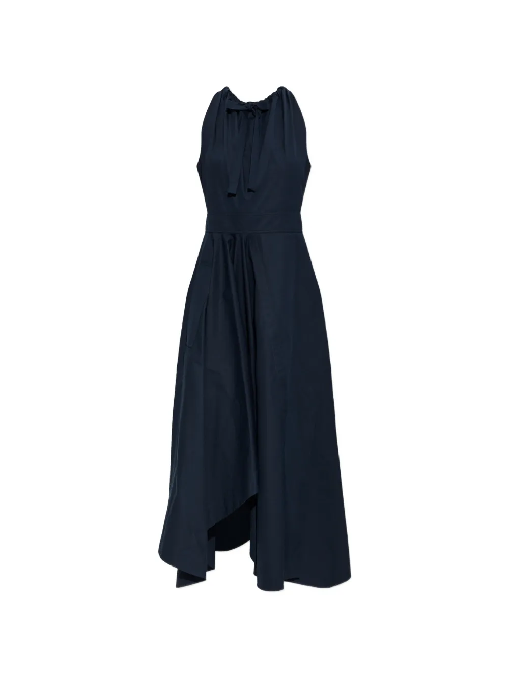Givenchy tie-neck asymmetric dress - Blu