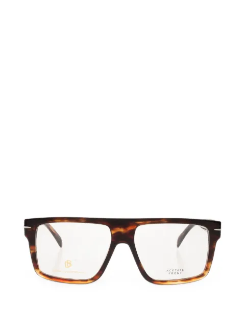 Eyewear by David Beckham tortoiseshell-effect square-frame glasses