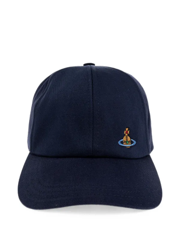 Vivienne Westwood Orb-embroidered Baseball Cap | ブルー | FARFETCH JP