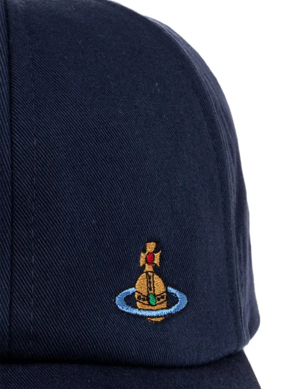 Vivienne Westwood Orb-embroidered Baseball Cap | ブルー | FARFETCH JP