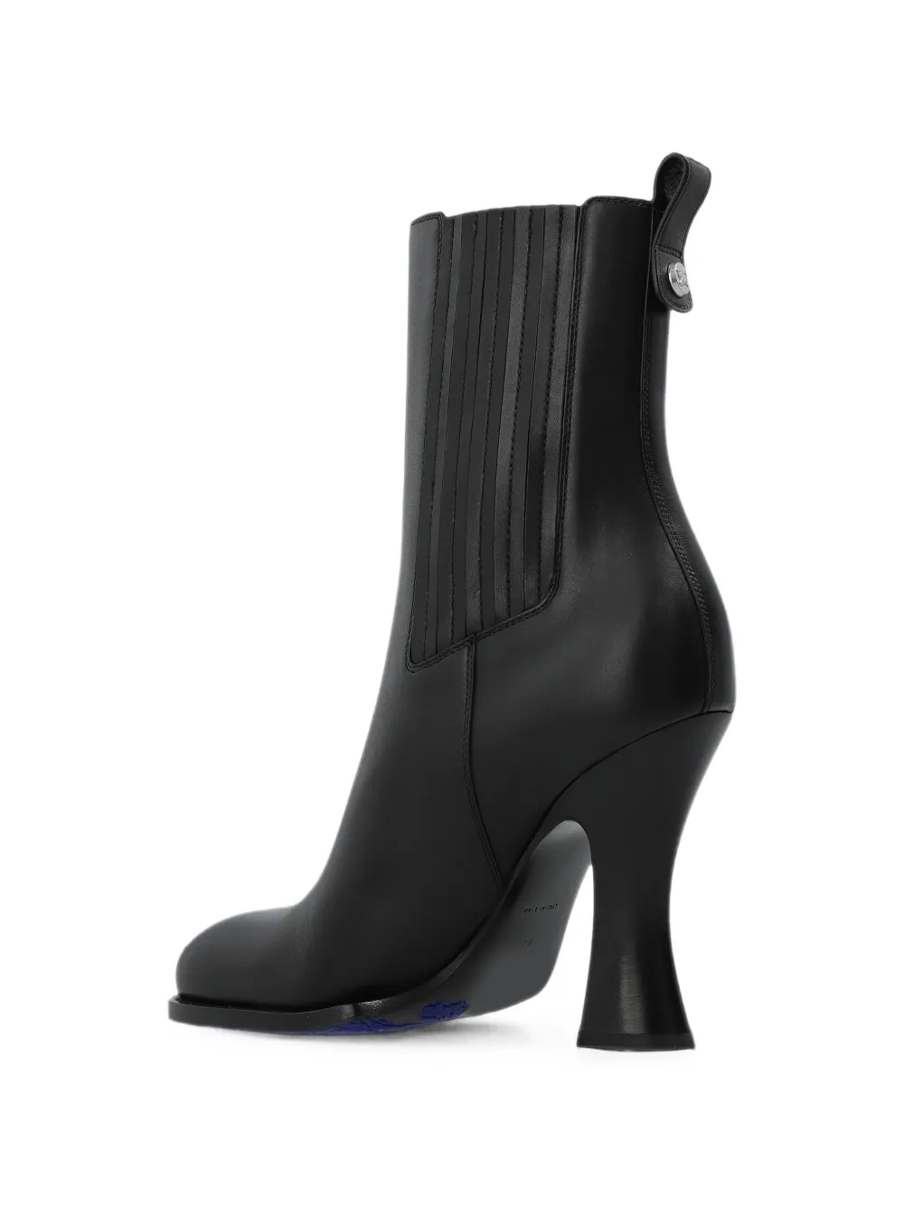 Burberry Pillar leather ankle boots Zwart