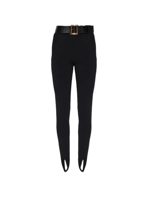 Self-Portrait belted stirrup leggings