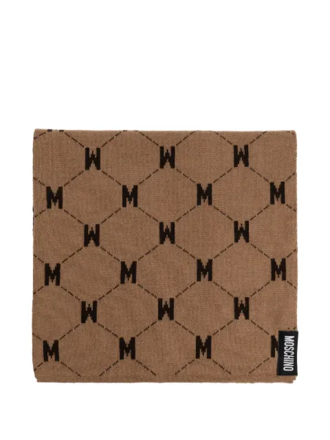 Moschino monogram-print scarf