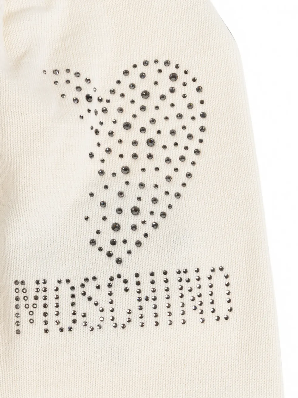Moschino Muts verfraaid met pailletten Beige