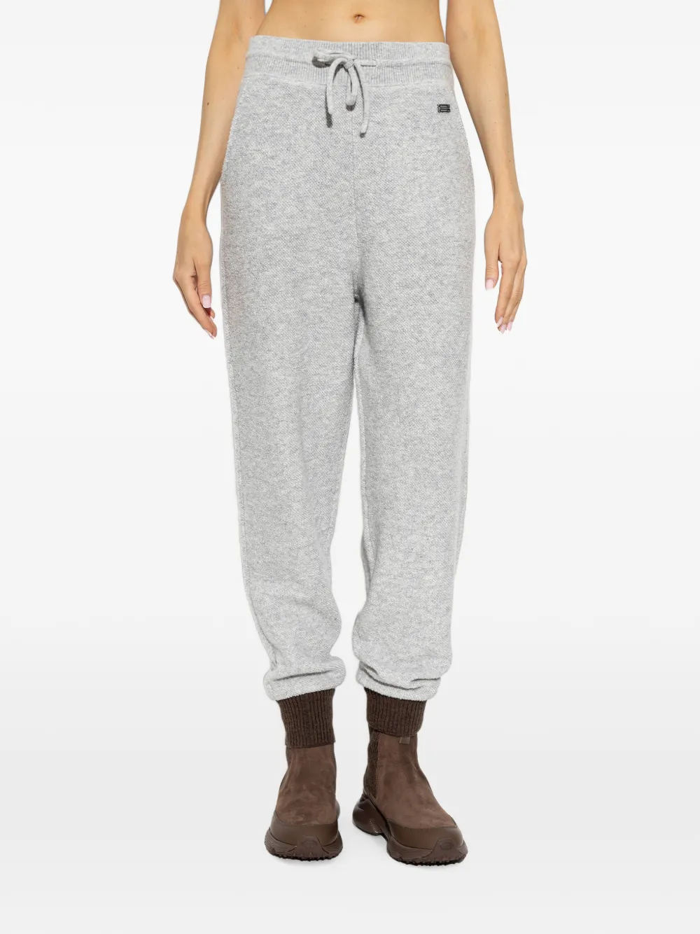 Victoria Beckham Trainingsbroek met manchetten Grijs