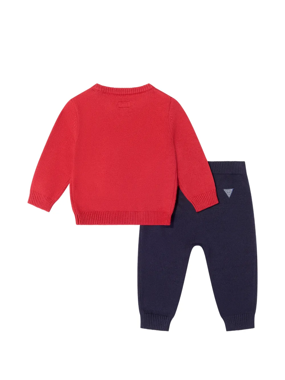 guess kids Set van broek en trui met beer-intarsia Rood
