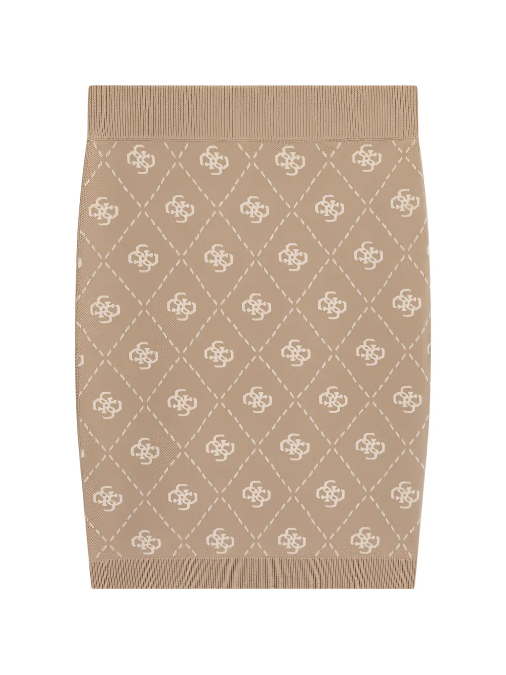 GUESS USA Sarah 4G logo-pattern mini skirt - Toni neutri