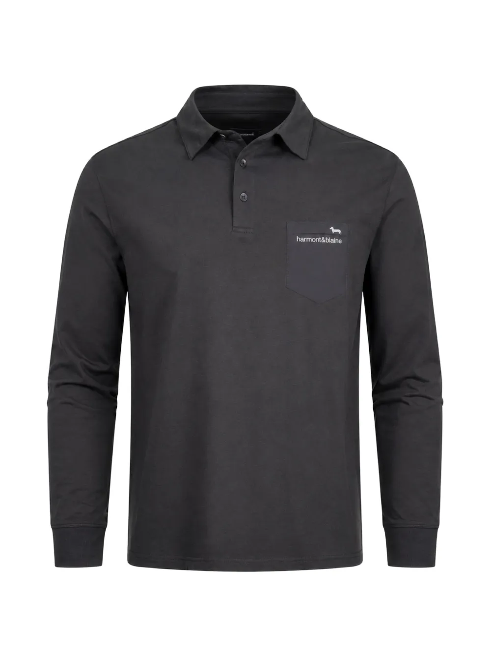 Harmont & Blaine long-sleeve pocket polo shirt