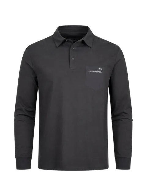 Harmont & Blaine long-sleeve pocket polo shirt