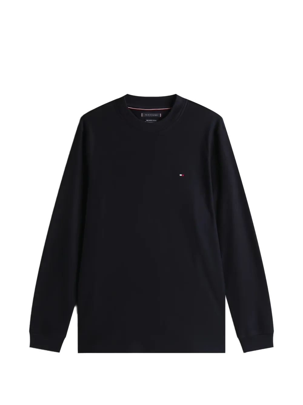 Tommy Hilfiger logo-embroidered crew-neck sweater - Blu