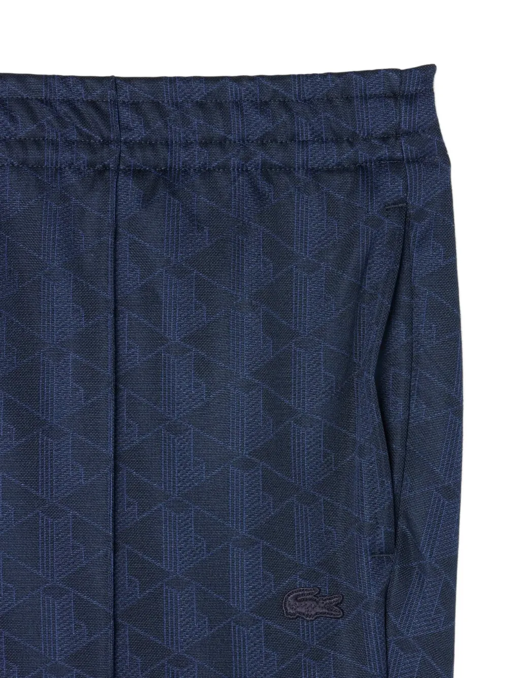 Lacoste Joggingbroek met monogram-jacquard Blauw