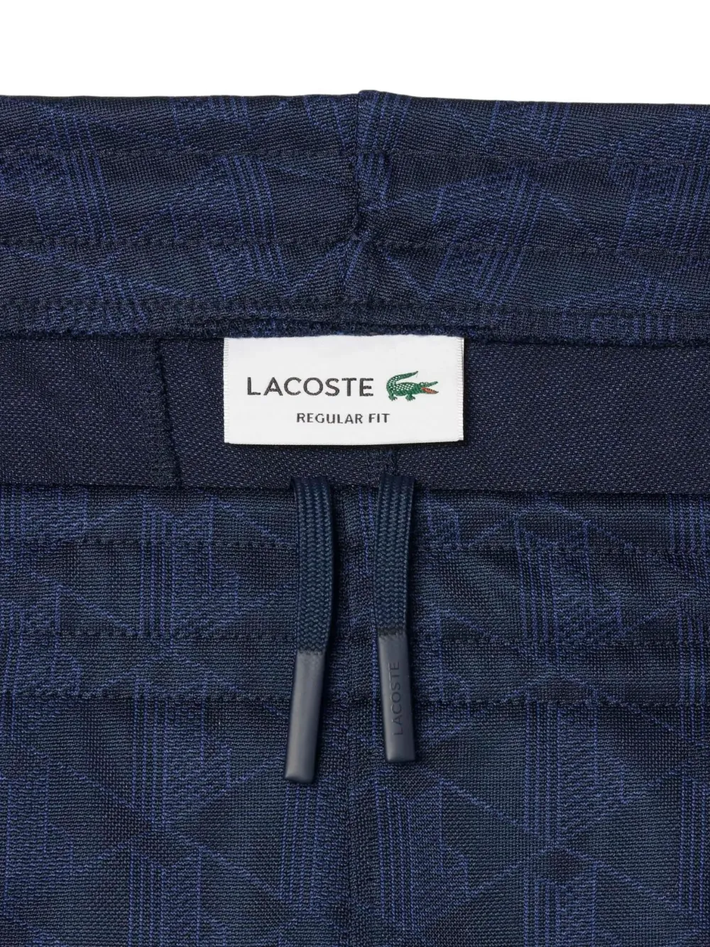 Lacoste Joggingbroek met monogram-jacquard Blauw