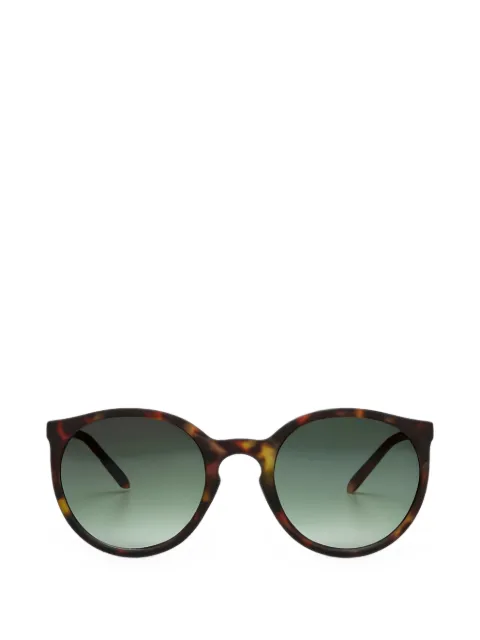 OKKIA Berlino tortoiseshell-effect round-frame sunglasses