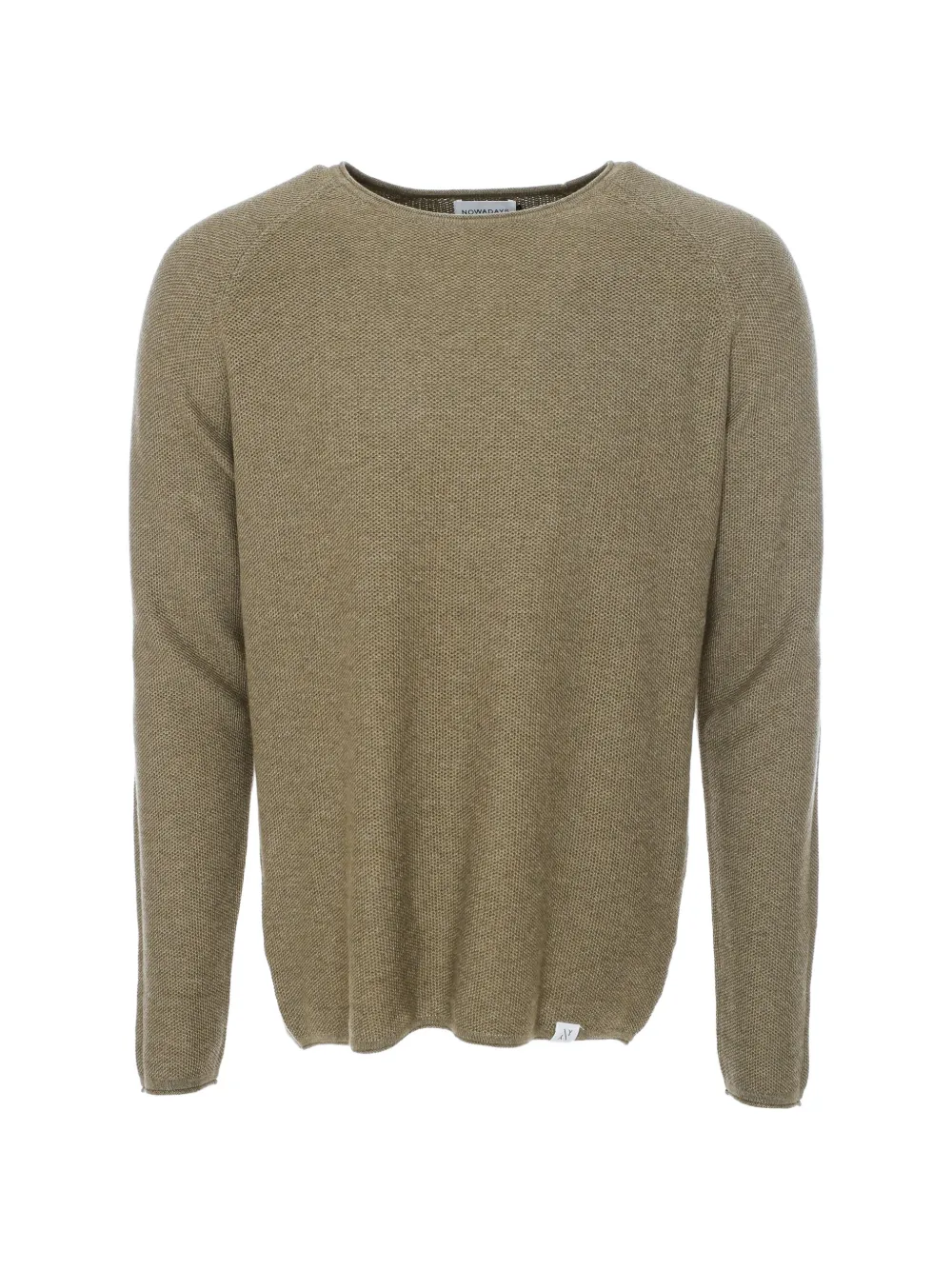NOWADAYS honeycomb-knit raglan-sleeve sweater - Vert NOWADAYS honeycomb-knit raglan-sleeve sweater - Vert