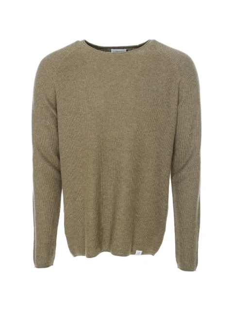 NOWADAYS honeycomb-knit raglan-sleeve sweater