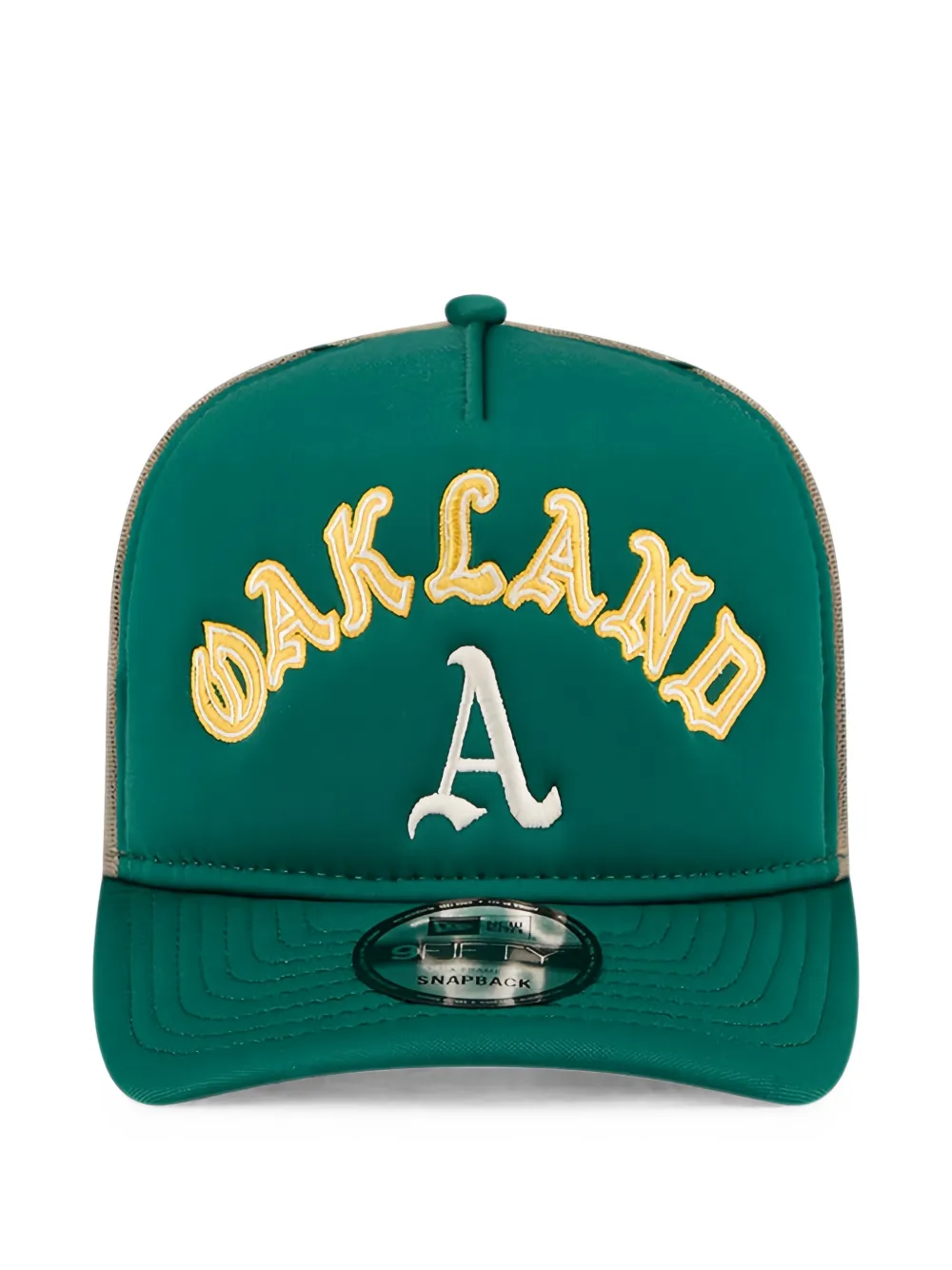 New Era 9fifty Oakland Athletics Trucker Cap In Green