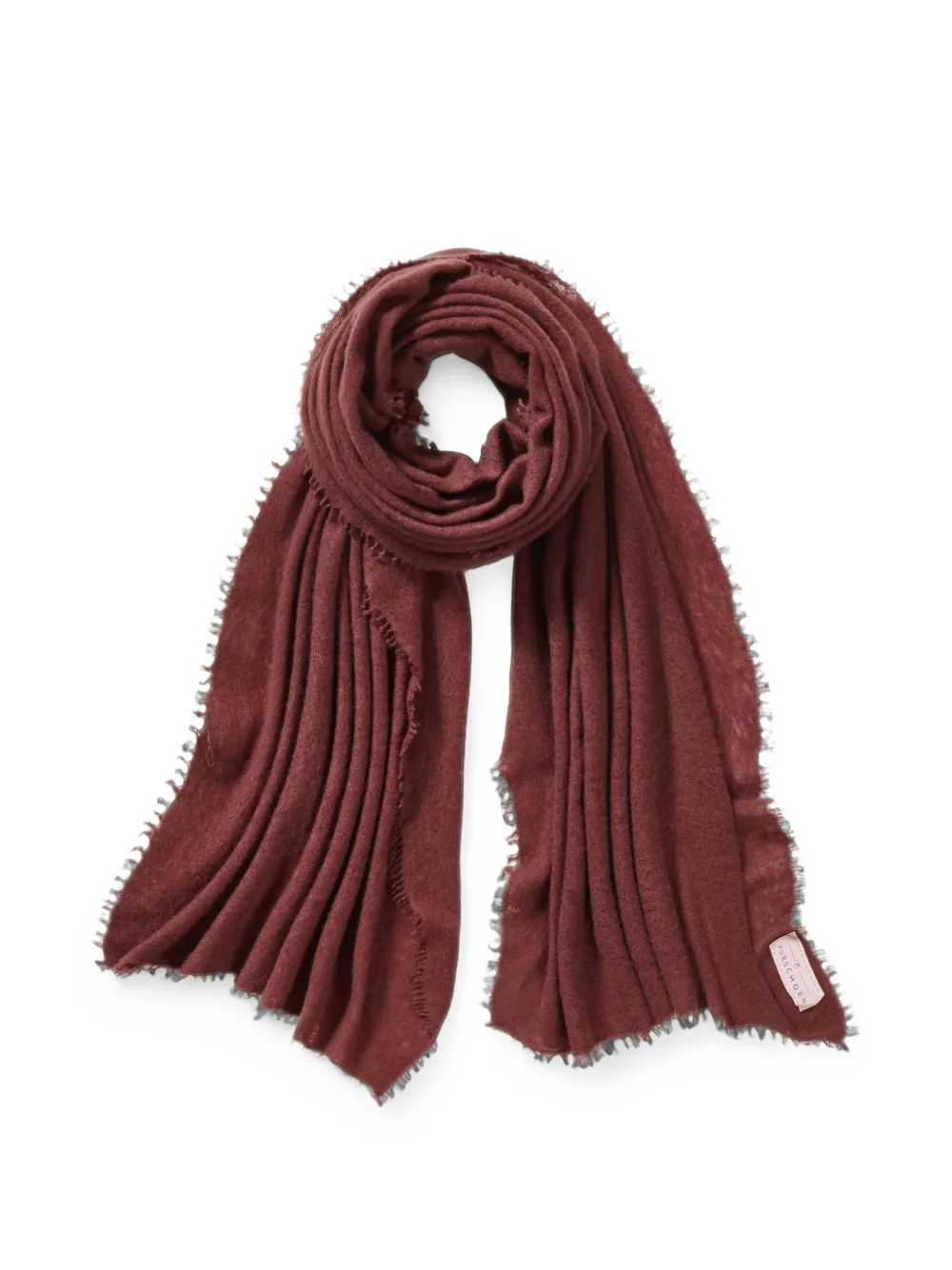 Himalaya Clothing Pur Schön frayed scarf