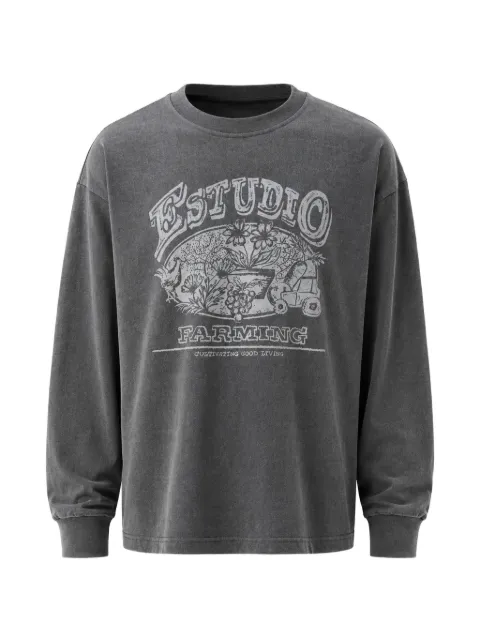 estudio niksen Farming graphic-print sweater