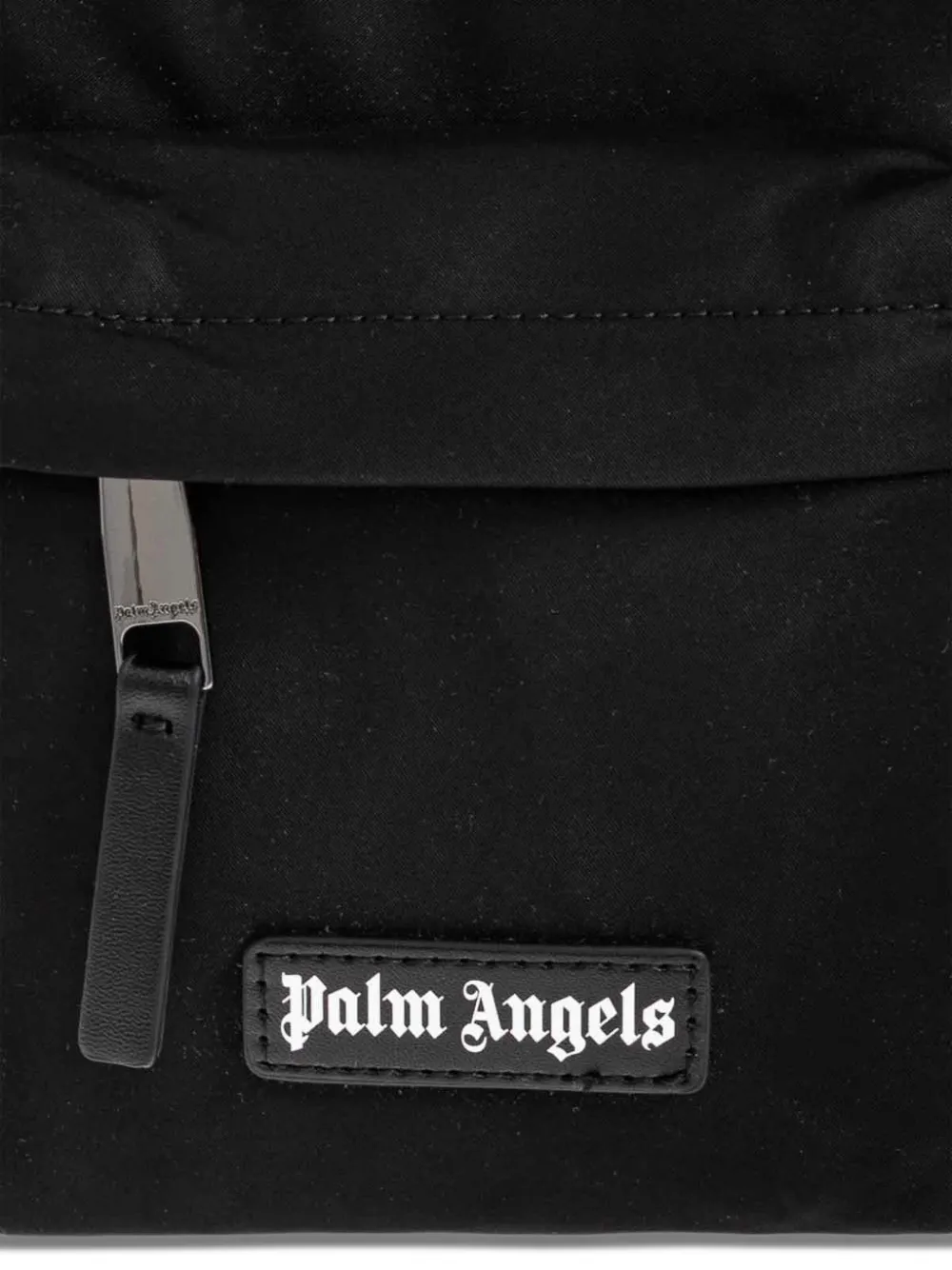 Palm Angels logo-patch backpack Zwart