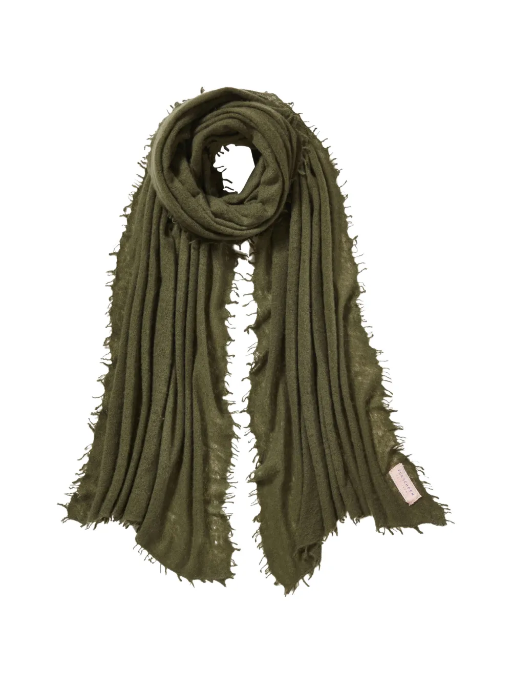 Himalaya Clothing Purschoen fringed scarf - Verde