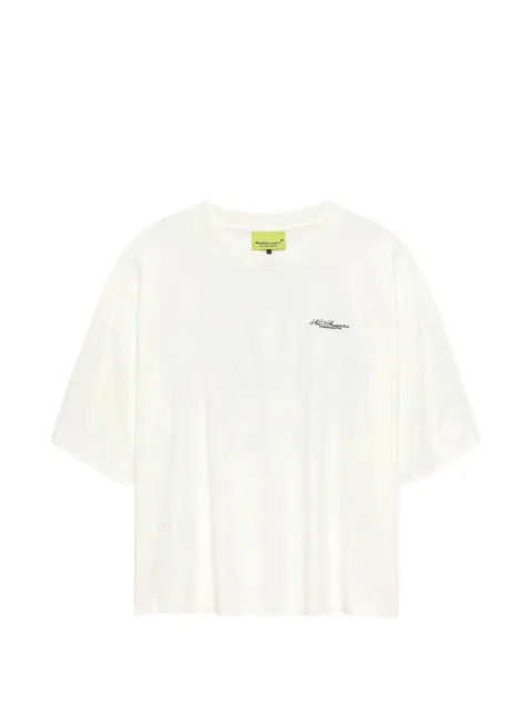NEW AMSTERDAM logo-print shell-graphic T-shirt
