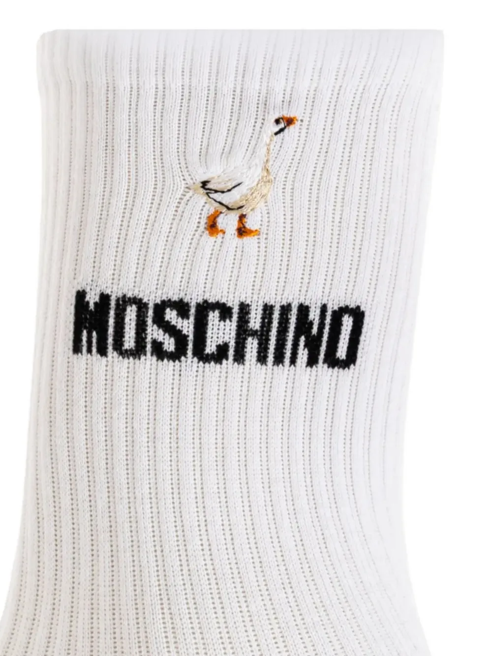 Moschino logo-embellishment socks Wit
