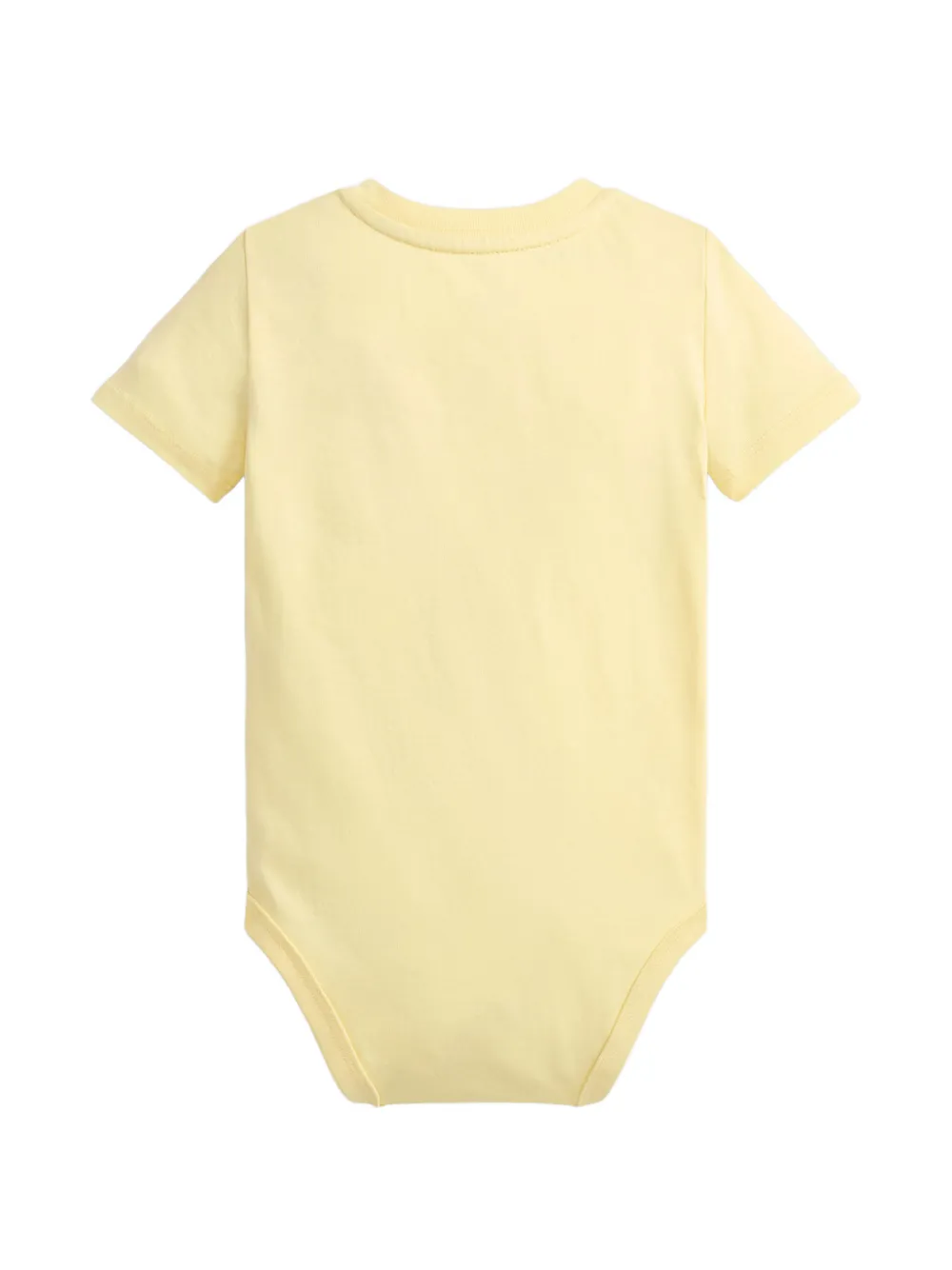 POLO RALPH LAUREN KIDS Polo Bear cotton jersey bodysuit Geel