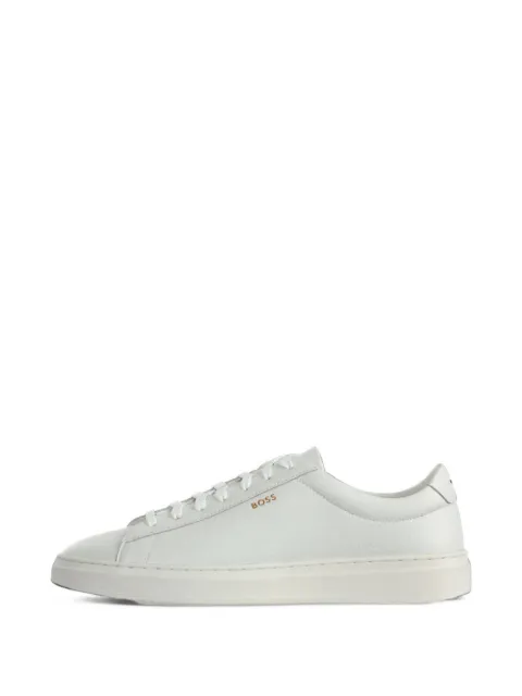 BOSS Kieran grained-leather sneakers
