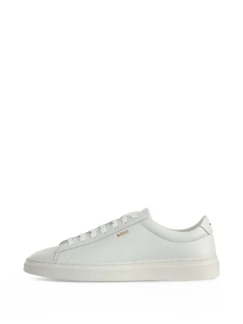 BOSS Kieran grained-leather sneakers
