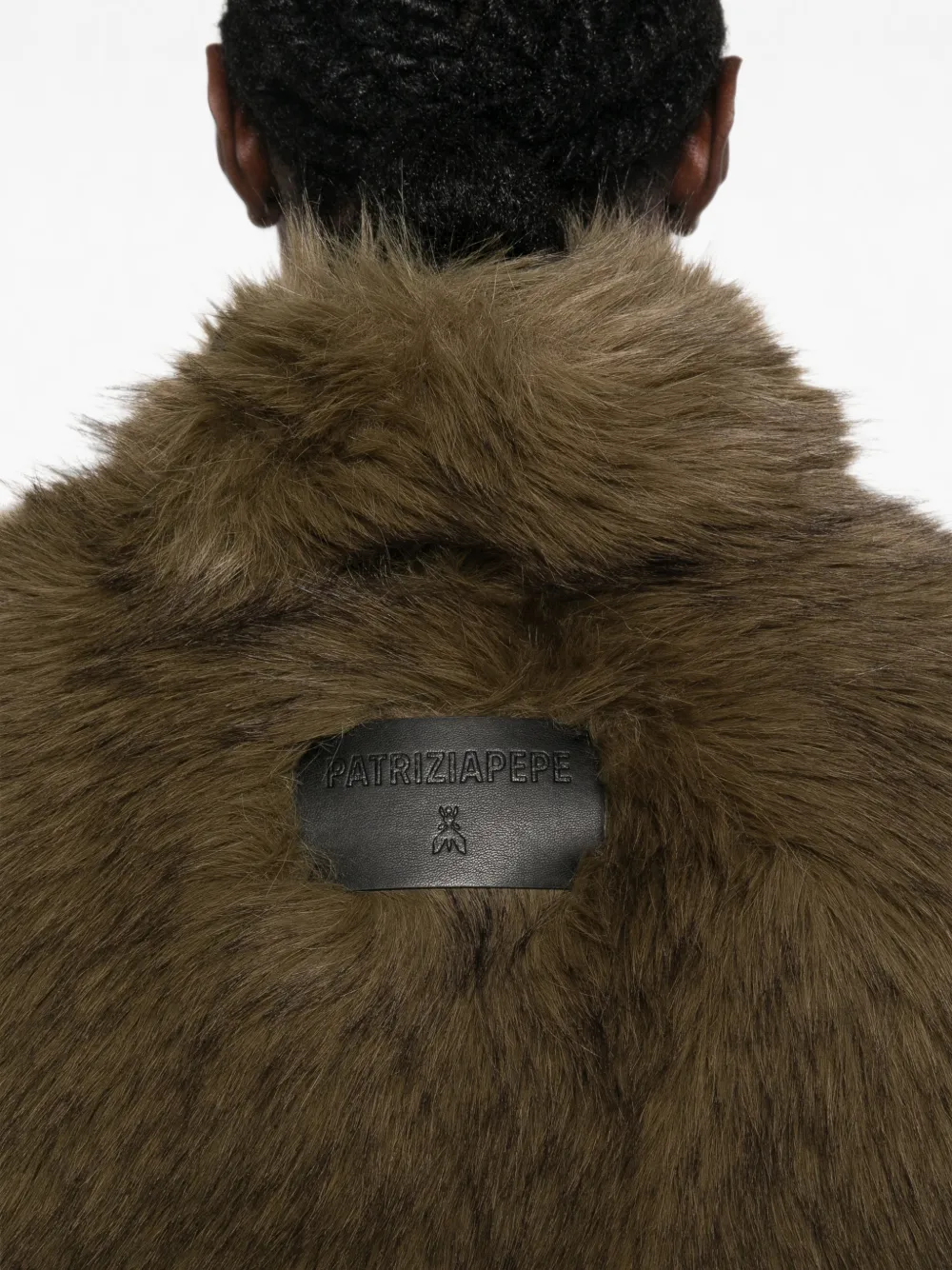 Patrizia Pepe faux-fur vest Groen