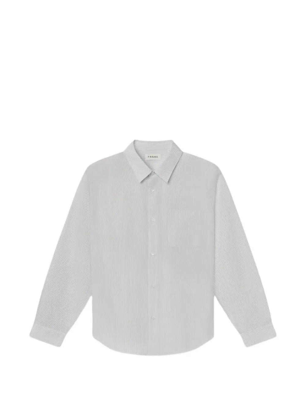 FRAME striped chest-pocket shirt - Bianco