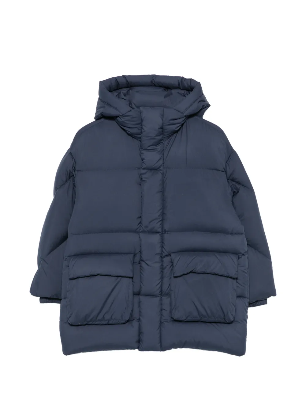 Il Gufo hooded padded jacket - Blu