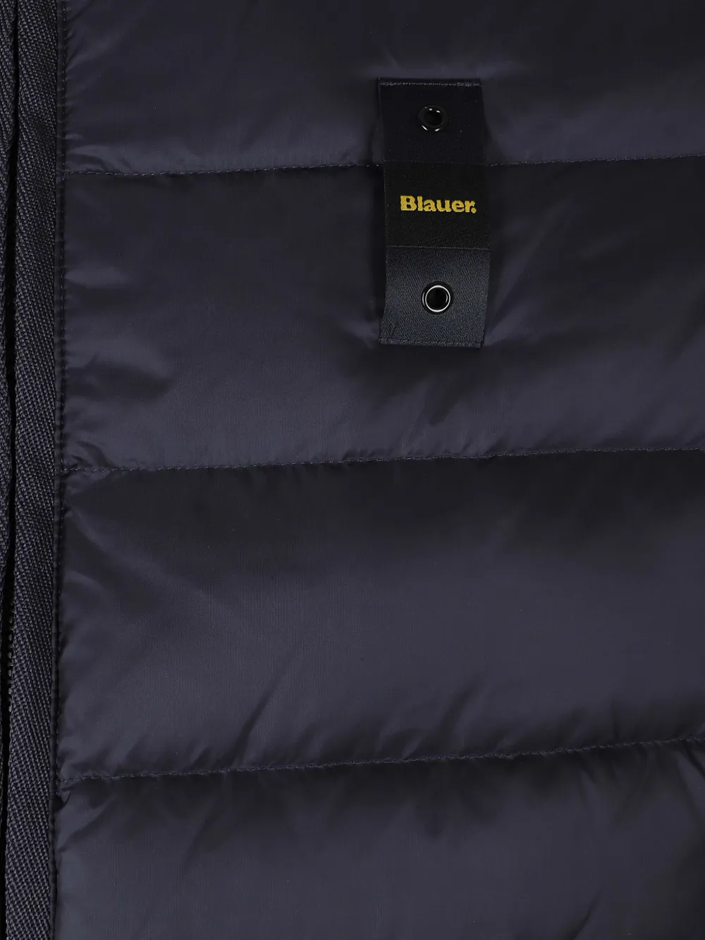 Blauer Gevoerd jack met capuchon Blauw
