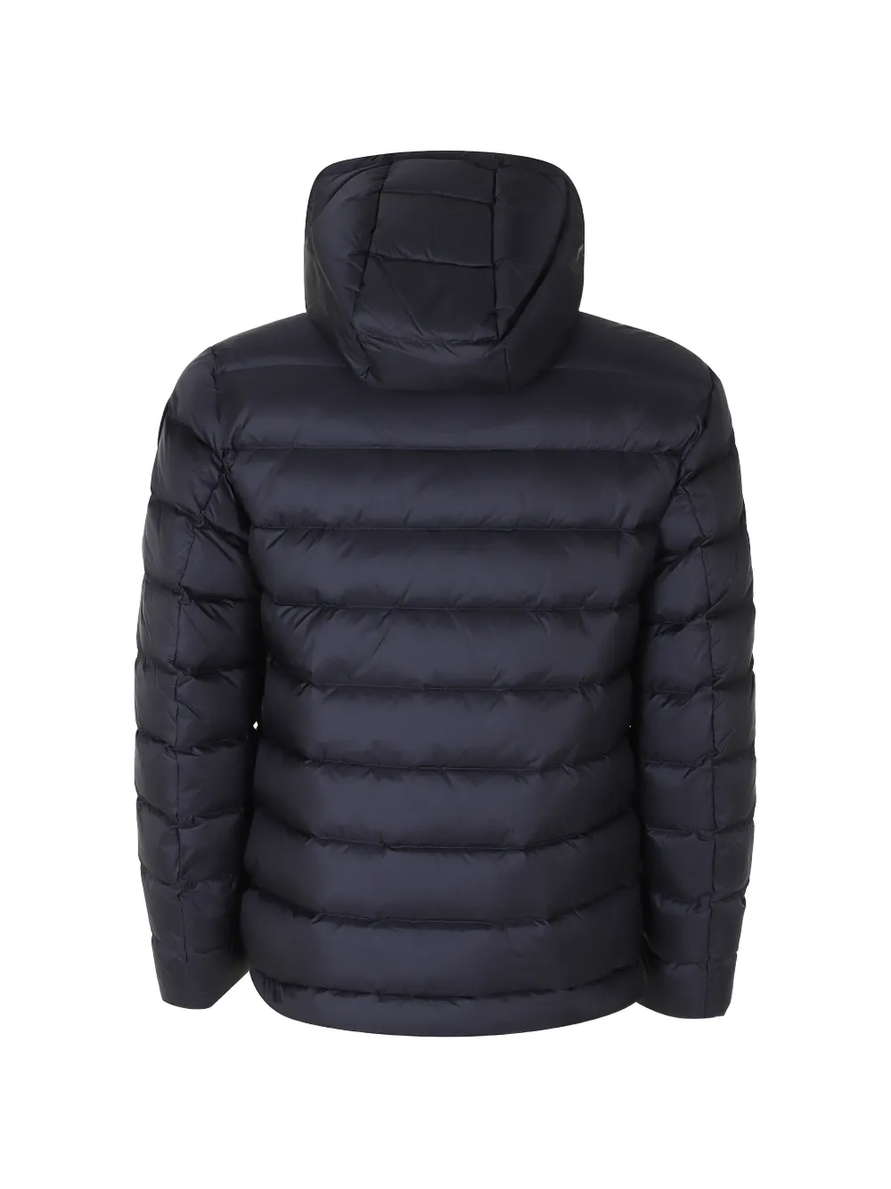 Blauer Gevoerd jack met capuchon Blauw