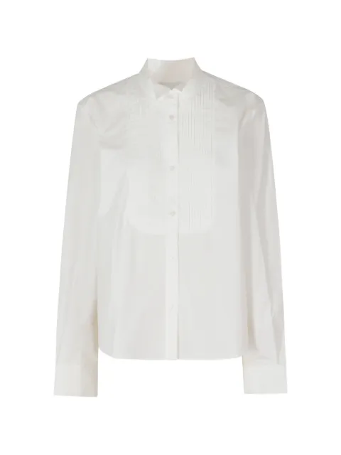 HERSKIND Kristyna pintuck-pleated bib shirt