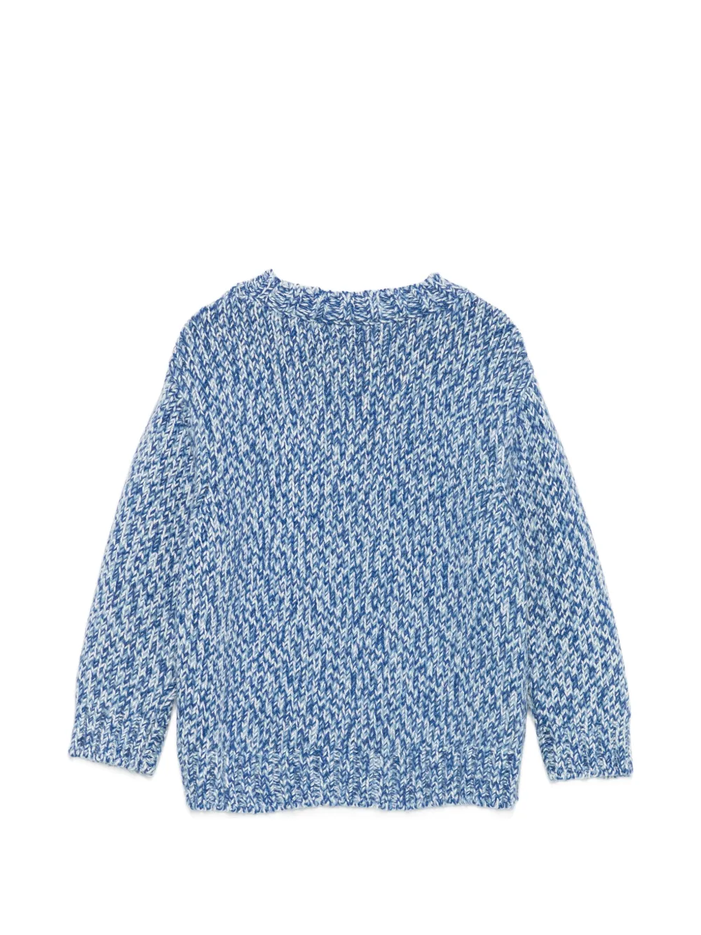 Il Gufo Grofgebreide trui Blauw