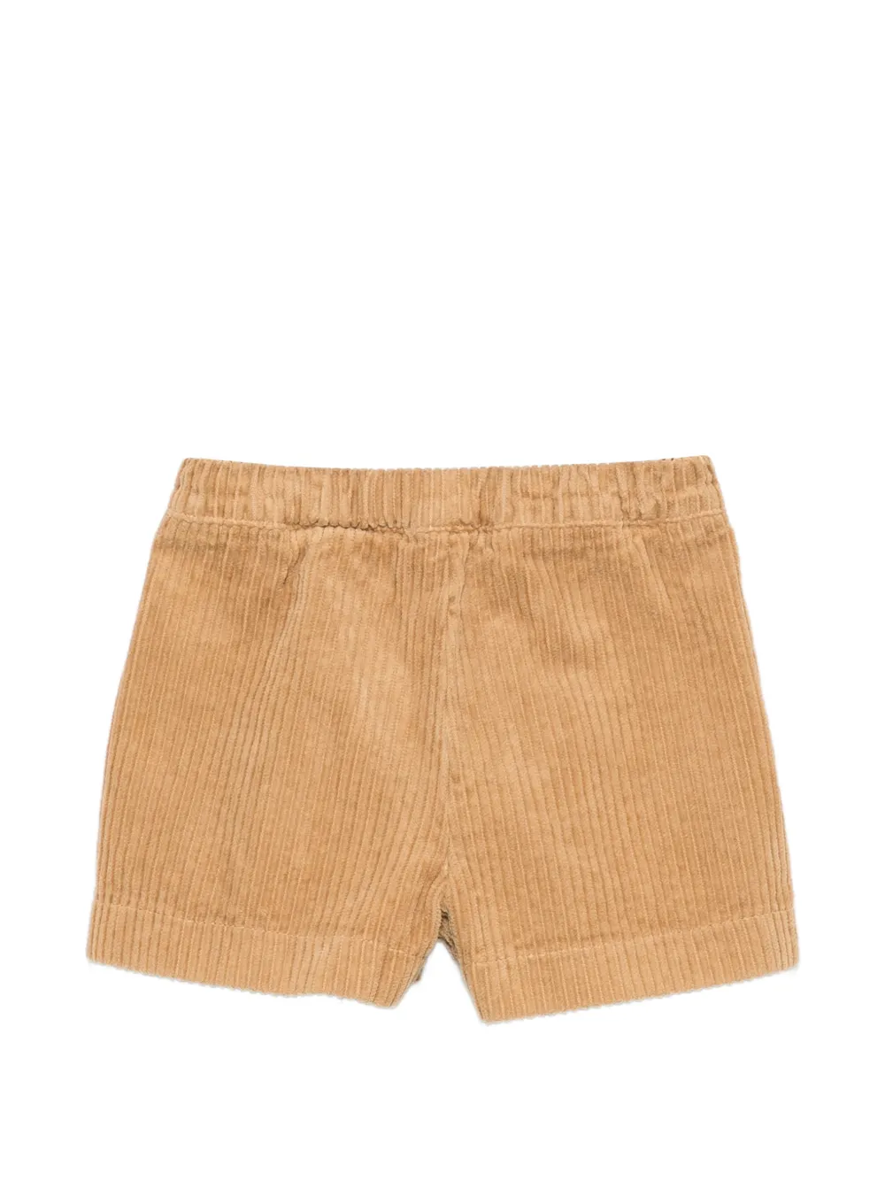 Il Gufo Geplooide ribfluwelen shorts Beige