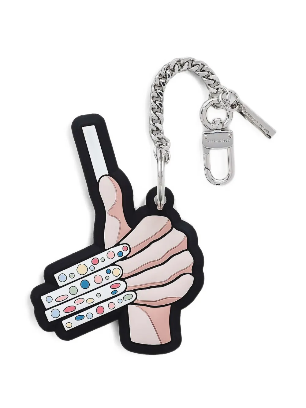 Marc Jacobs curb-chain bag charm - Toni neutri