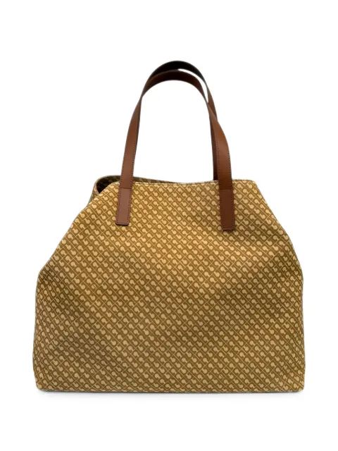 Gherardini monogram-print suede tote bag