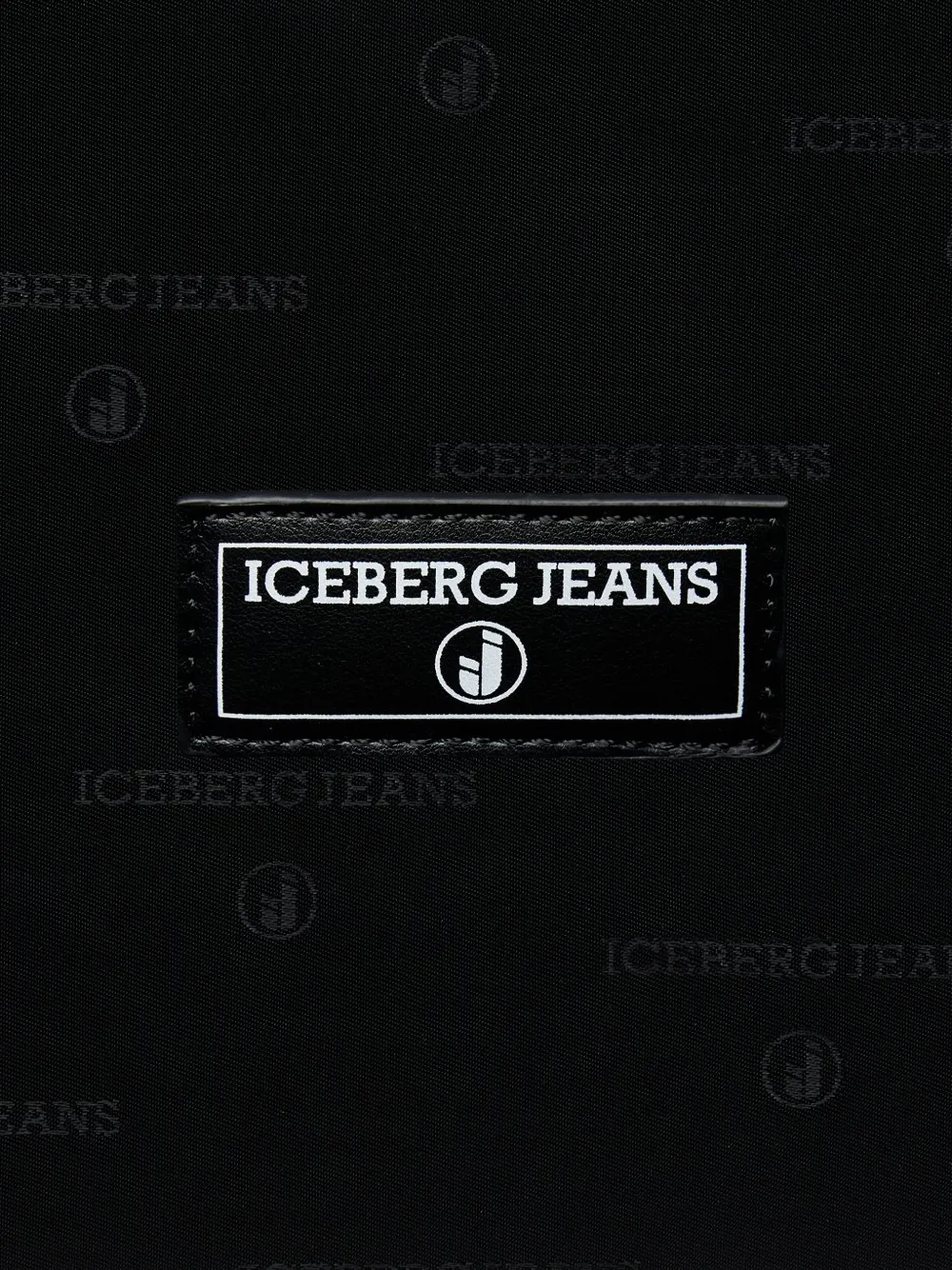 Iceberg Shopper met logobedel Zwart