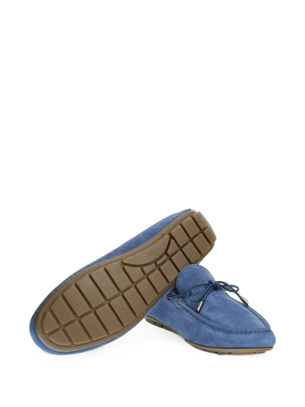 La Martina Napoli suede loafers Blauw