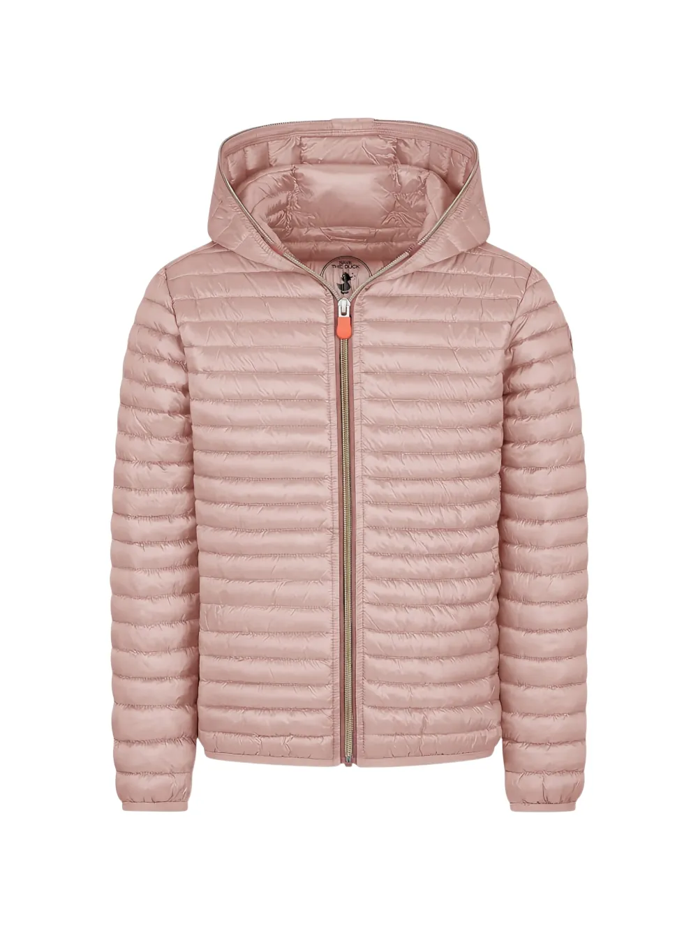 Save The Duck Quilted Hooded Jacket In Pink