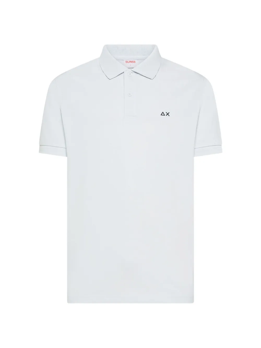 Sun 68 Paisley-print Collar Logo-embroidered Polo Shirt In White