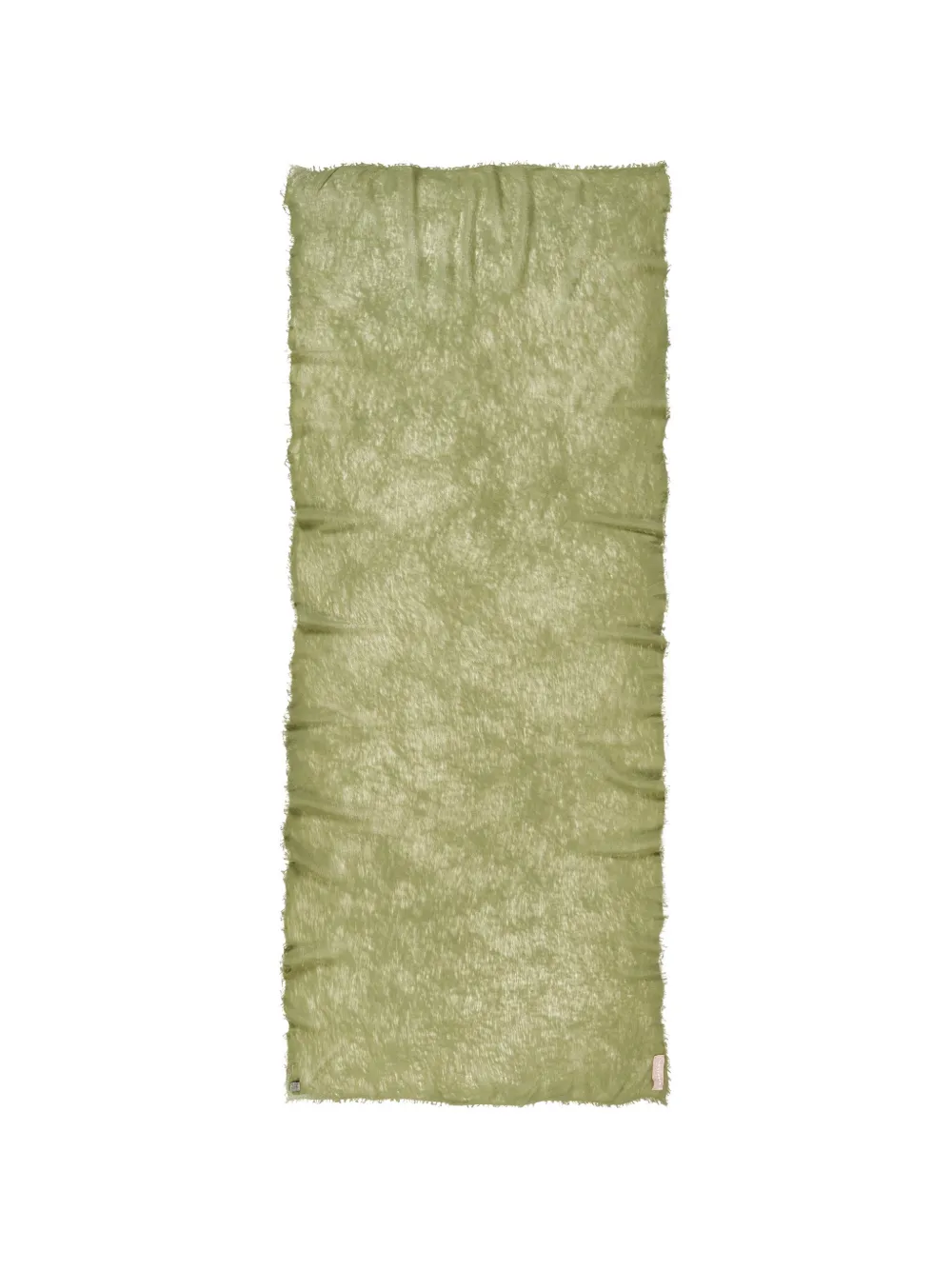 Himalaya Clothing fine-knit frayed scarf - Verde