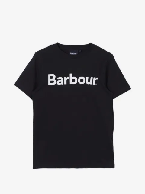 Barbour Kids 로고 프린트 티셔츠