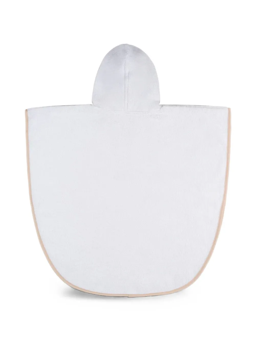 NANAN Teddy Tato poncho met capuchon Wit