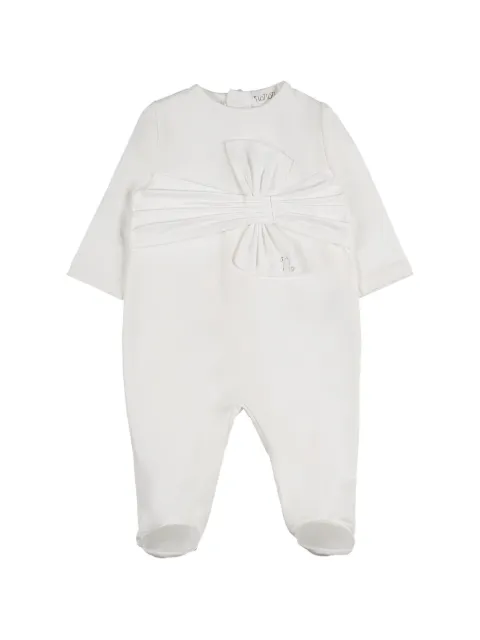 NANAN bow-detail sleeping suit