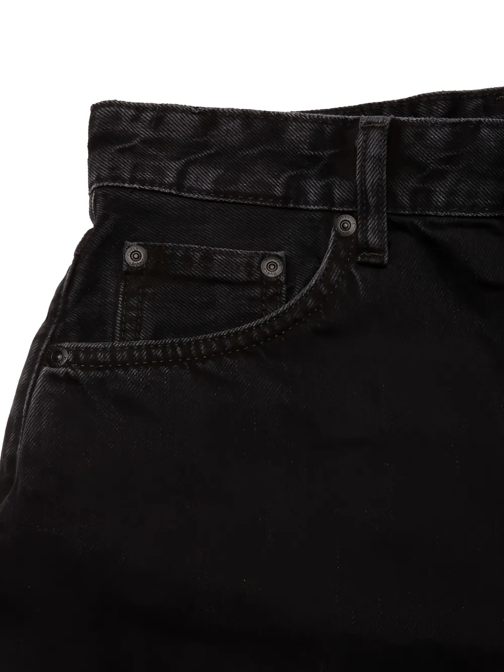 Nudie Jeans Maeve denim shorts Zwart