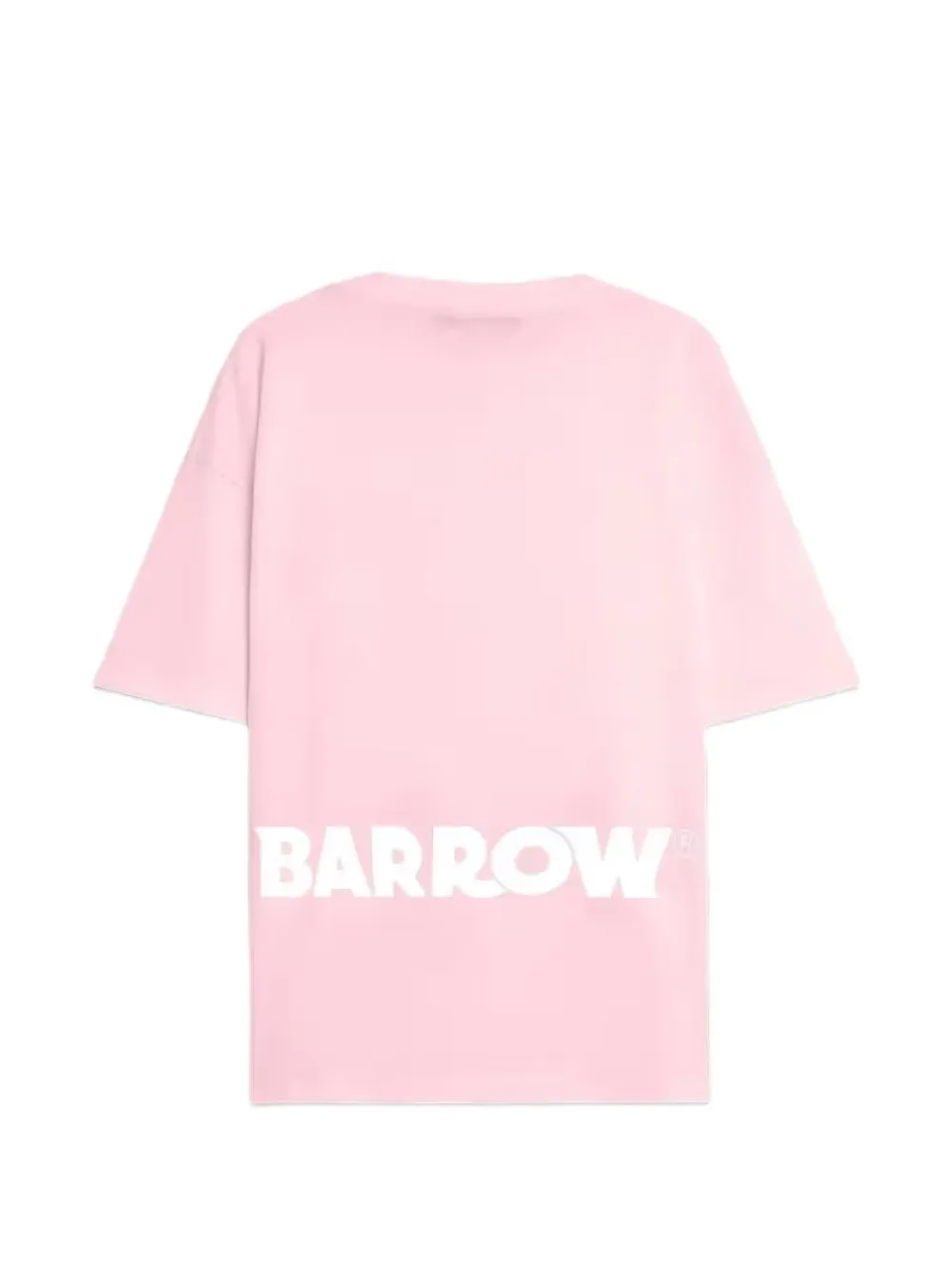 Barrow Logo-patch T-shirt In Pink